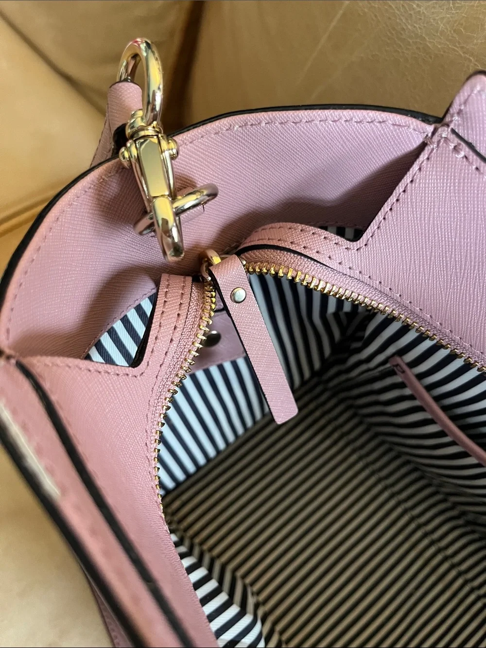 kate spade Mauve Pink Leather Shoulder Tote